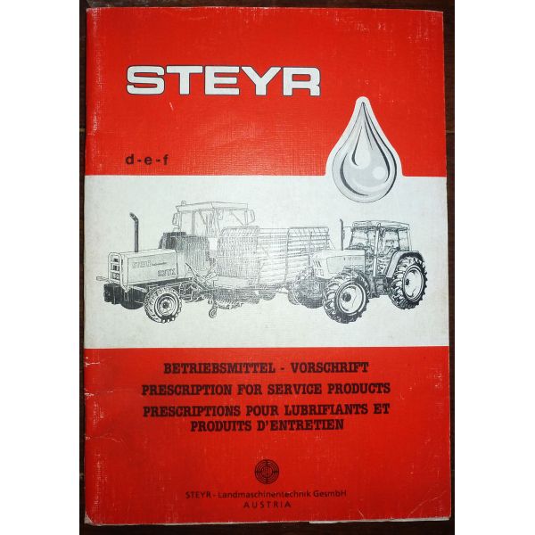 STEYR Lubrifiants  Carnet de Prescriptions  PS-STEYR-LUB