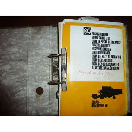 CLAAS DOMINATOR 76  Catalogue pièces détachées  CP-CLAAS-DOM76