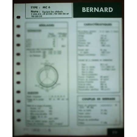 MC6  Fiche Technique Bernard