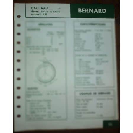 BERNARD MC4 pour 9C90  Ref : FT-BMO-18