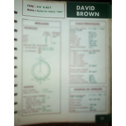DAVID BROWN  950 - Type : AD 4/40 T

Ref : FT-DBR-51