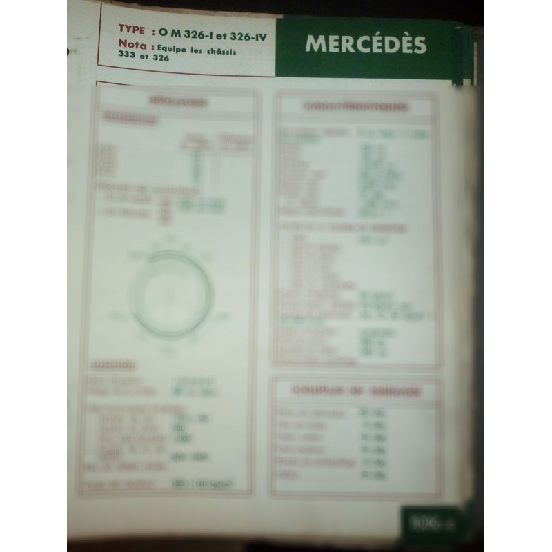 copy of OM326 Fiche Technique Mercedes