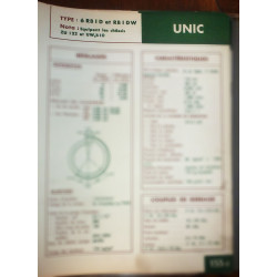 UNIC 6RB1D - RB1DW

Chassis ZU 122 et UW 610

Ref : FT-UN-133-2