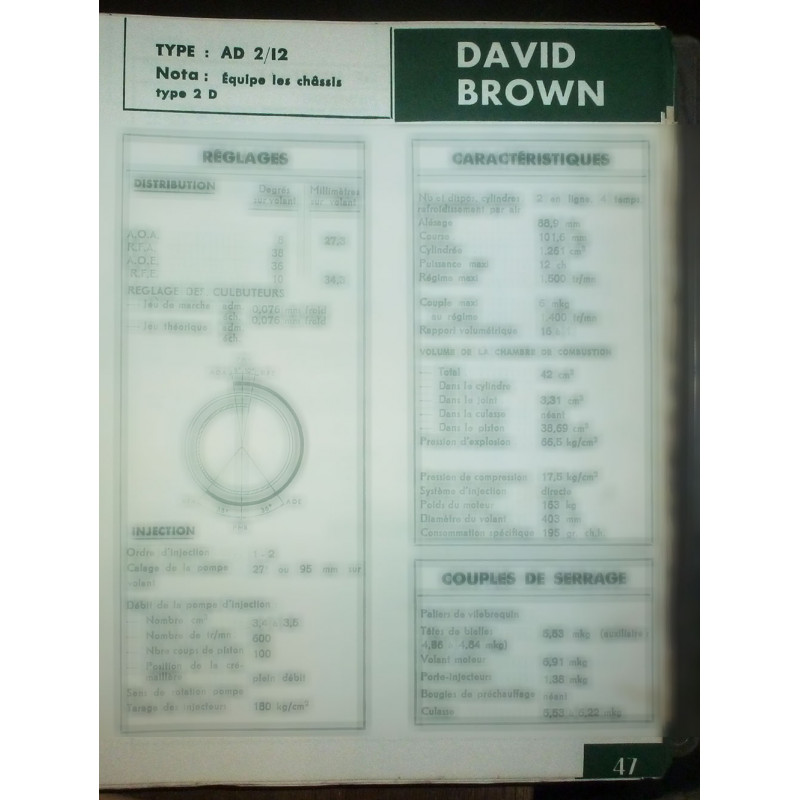 DAVID BROWN  AD 2/12

Chassis Type 2D

Ref : FT-DBR-47