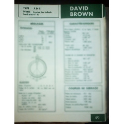 DAVID BROWN  AD 6

Pour Chassis Trackmaster 50

Ref : FT-DBR-49