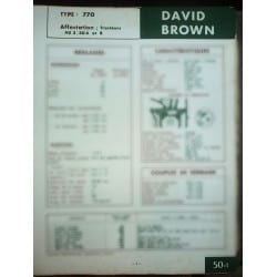 DAVID BROWN  770

Pour tracteurs AD3/30 A et B

Ref : FT-DBR-50-1