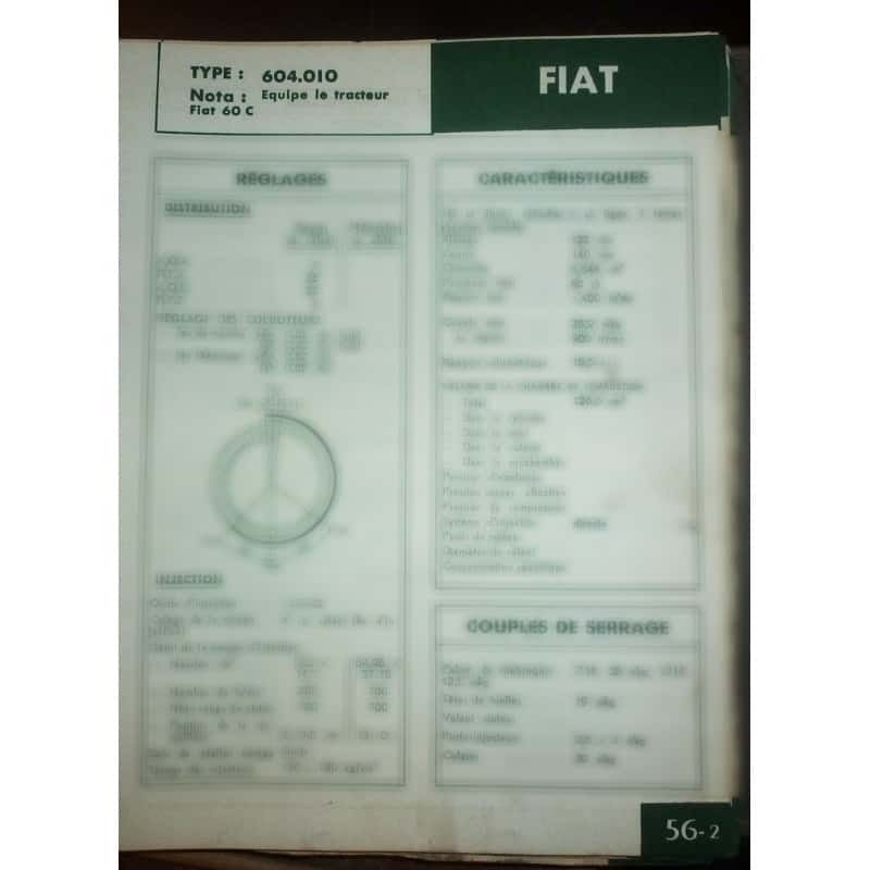 FIAT 604.010

Pour tracteurs FIAT 60C

Ref : FT-FIA-56-2