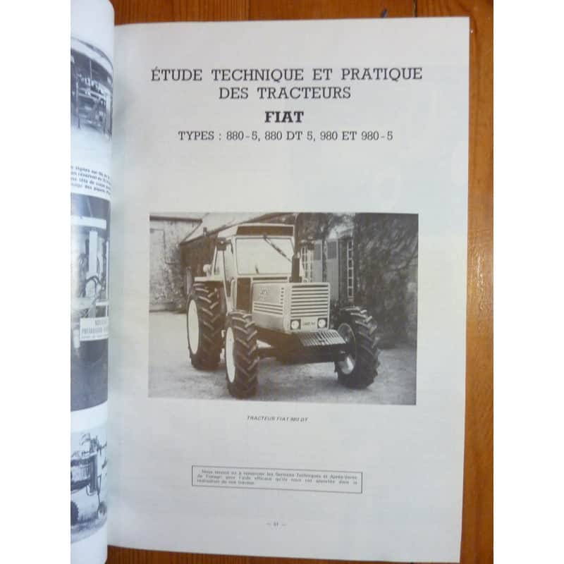 Manuel De Pièces Pour Tracteur Fiat 880-5 & 880DT-5 – Version CD, Neuf