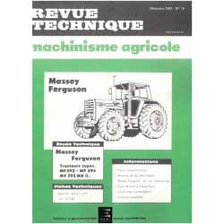 MF592 MF595 Revue Technique Agricole Massey Ferguson