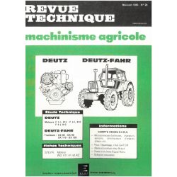 DX85 a DX120 Revue Technique Agricole Deutz Fahr