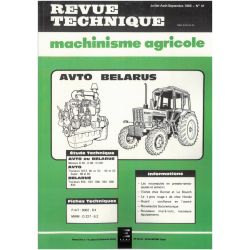 MTZ50 SUPER 550 a 820 Revue Technique Agricole Avto Belarus