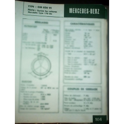 MERCEDES-BENZ OM636 VI

Pour voitures Mercedes type 170Da

Ref : FT-MER-104