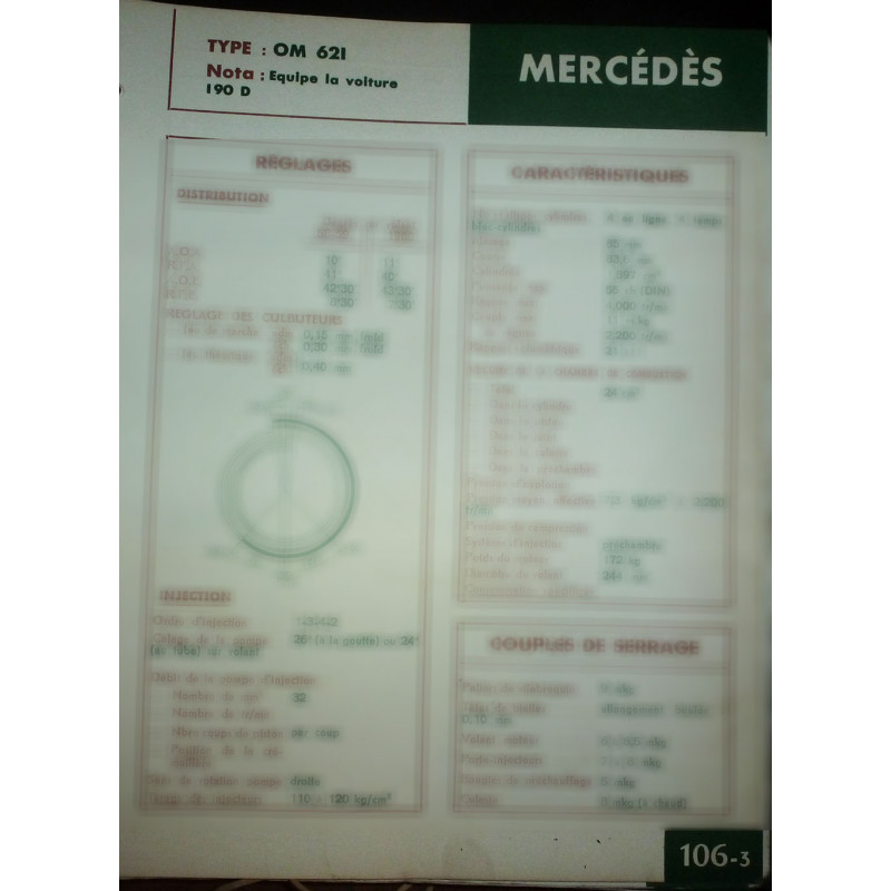 copy of OM326 Fiche Technique Mercedes
