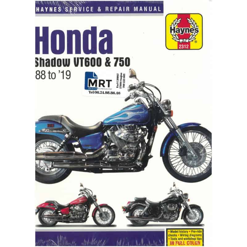 copy of Shadow VT600 750 88 -14 Revue technique Haynes HONDA Anglais