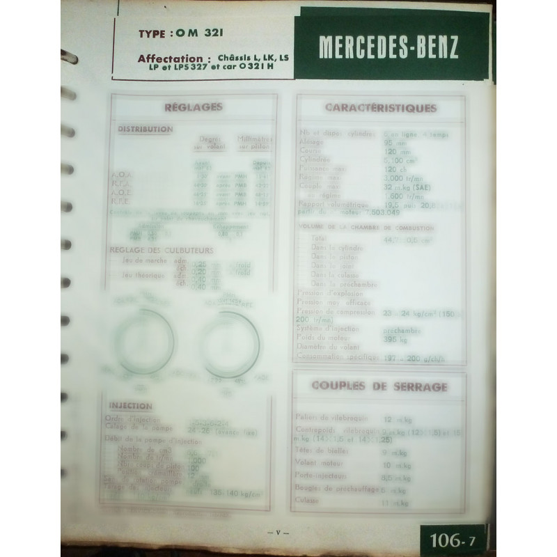 MERCEDES-BENZ OM321

Pour chassis L-LK-LS-LP-LPS327 et Car O321H

Ref : FT-MER-106-7A