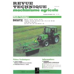 DX3.50 a DX3.90 Revue Technique Agricole Deutz Fahr