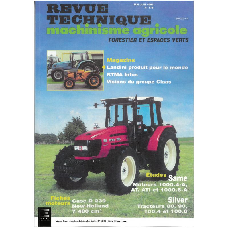Silver 80 90 100 Revue Technique Agricole Same