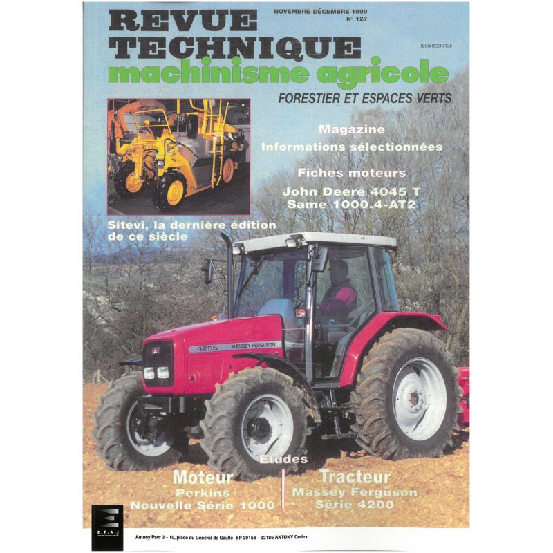 Serie 4200 Revue Technique Agricole Massey Ferguson