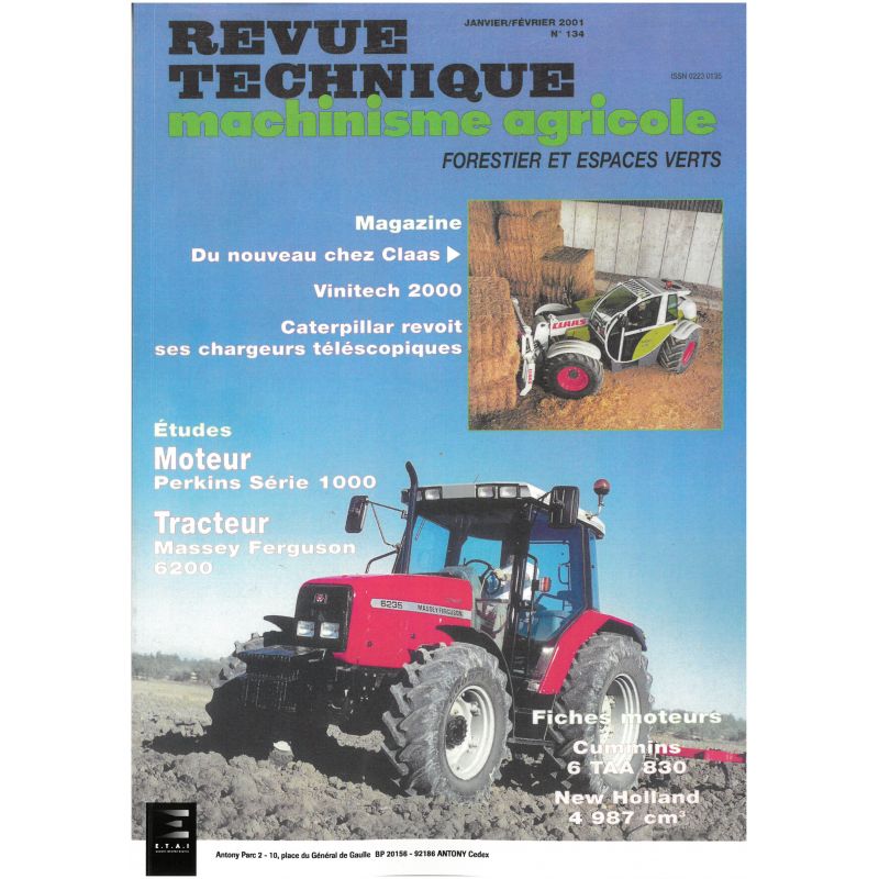 6235 a 6290 Revue Technique Agricole Massey Ferguson