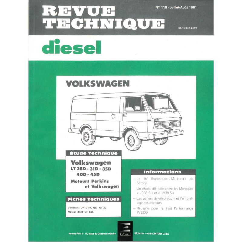 LT28D 31D 35D 40D 45D Revue Technique Volkswagen