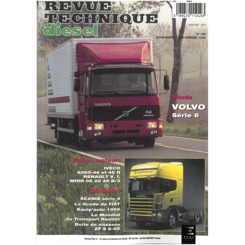 Serie 6 FL 607 610 612 613 614 619 Revue Technique PL Volvo