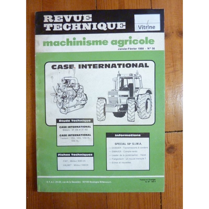 1255 1455 1255XL 1455XL Revue Technique Agricole Case Axial