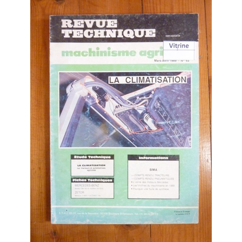 Climatisation Revue Technique Agricole