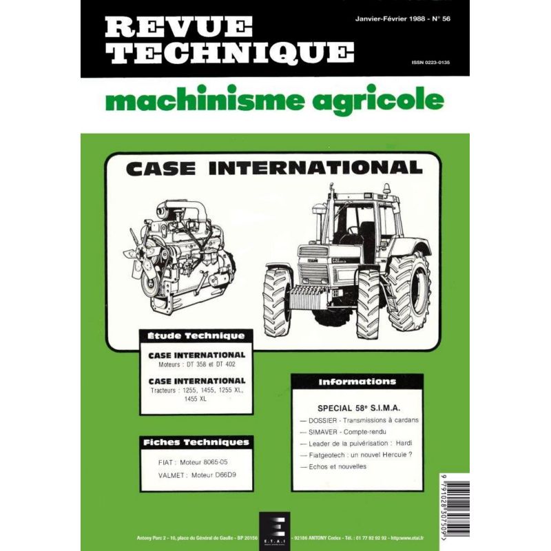 1255 1455 1255XL 1455XL Revue Technique Agricole Case Axial