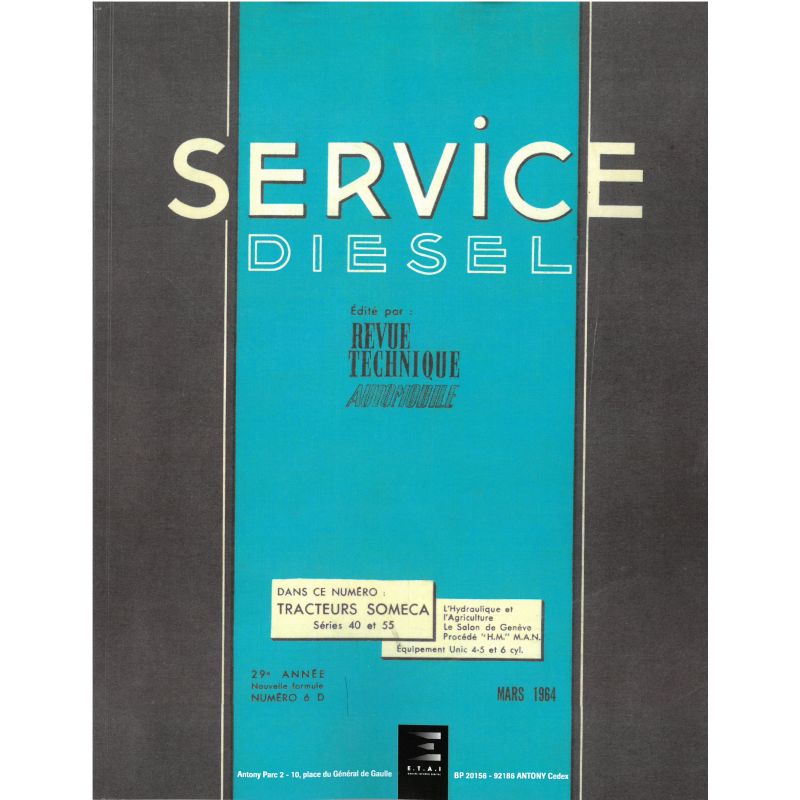 SOM 40 55 Revue Technique Agricole Fiat Someca
