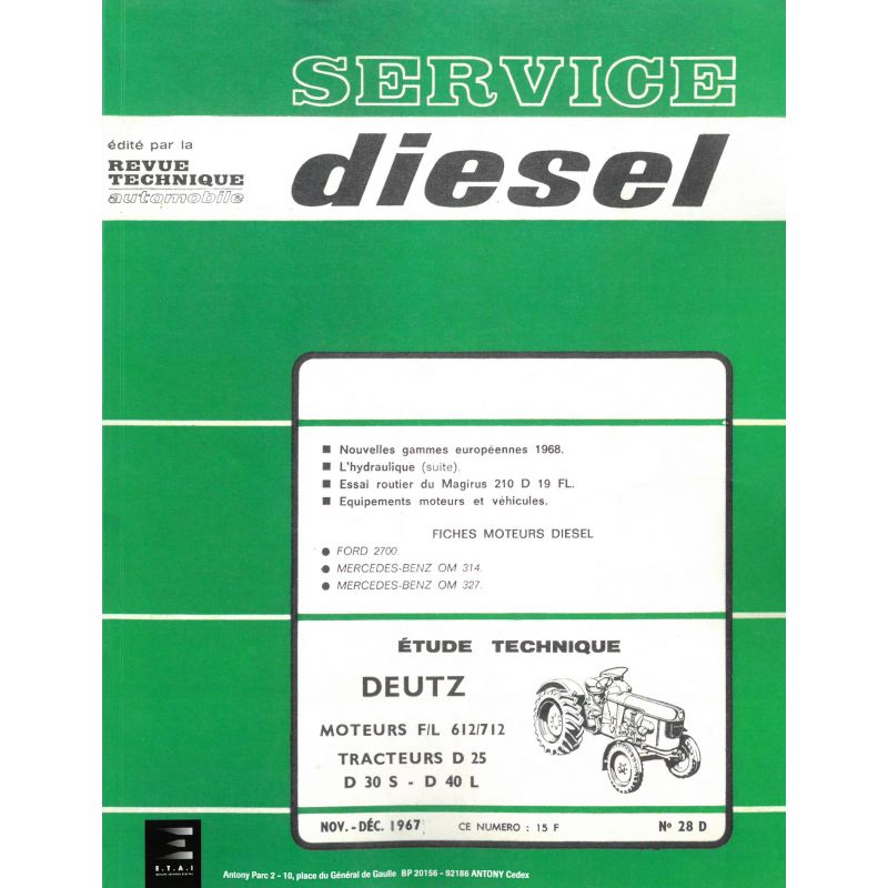 D25 D30L D40L Revue Technique Agricole Deutz