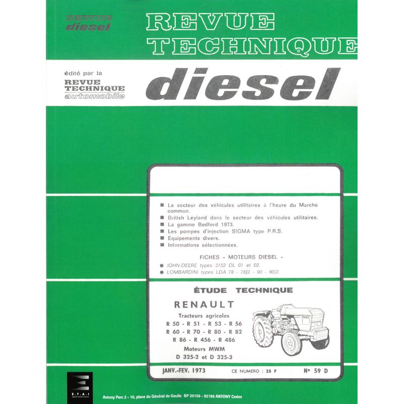 R50 a R486 Revue Technique Agricole Renault