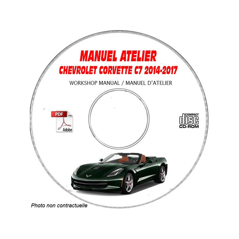 CORVETTE C7 14-17 - Catalogue Pieces CDROM CHEVROLET Anglais