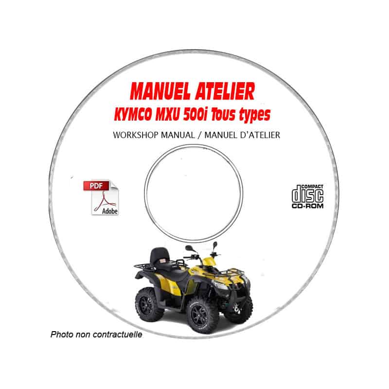 KYMCO MXU 500I

Type : LDA0CA

Manuel d'Atelier sur CD-ROM Anglais