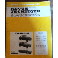 copy of 204 Revue Technique Peugeot