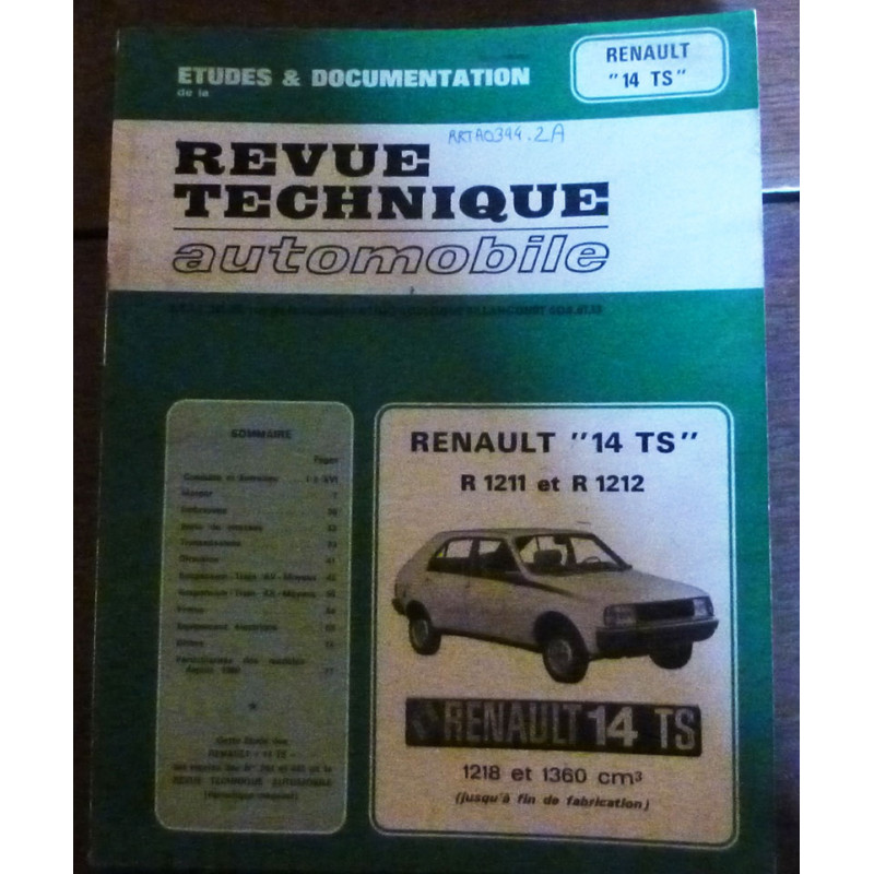 copy of R14 TS Revue Technique Renault