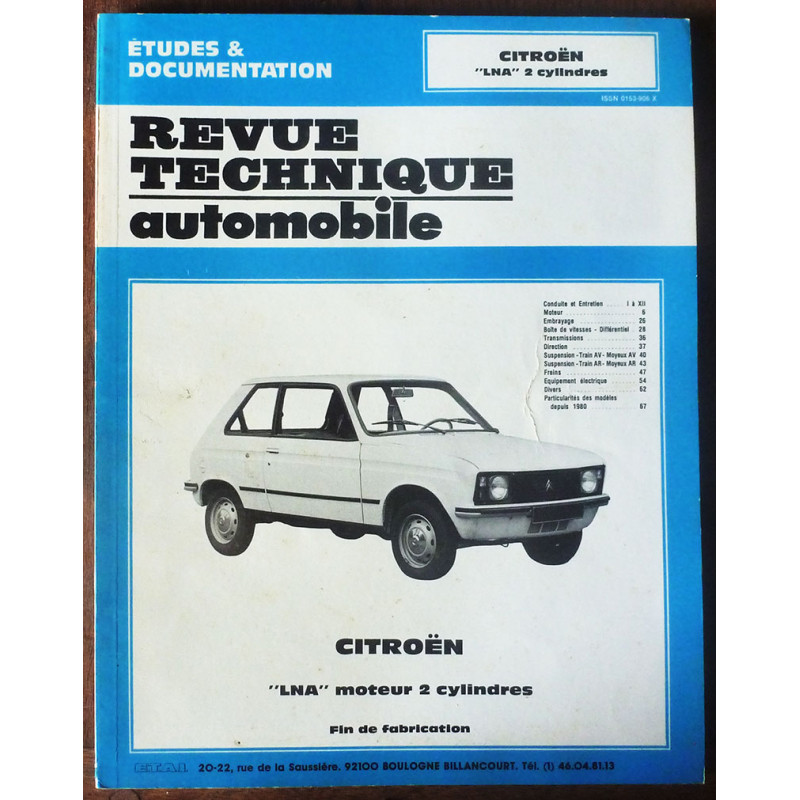 CITROEN LNA 2 Cylindres

RRTA0396.3 - Réédition