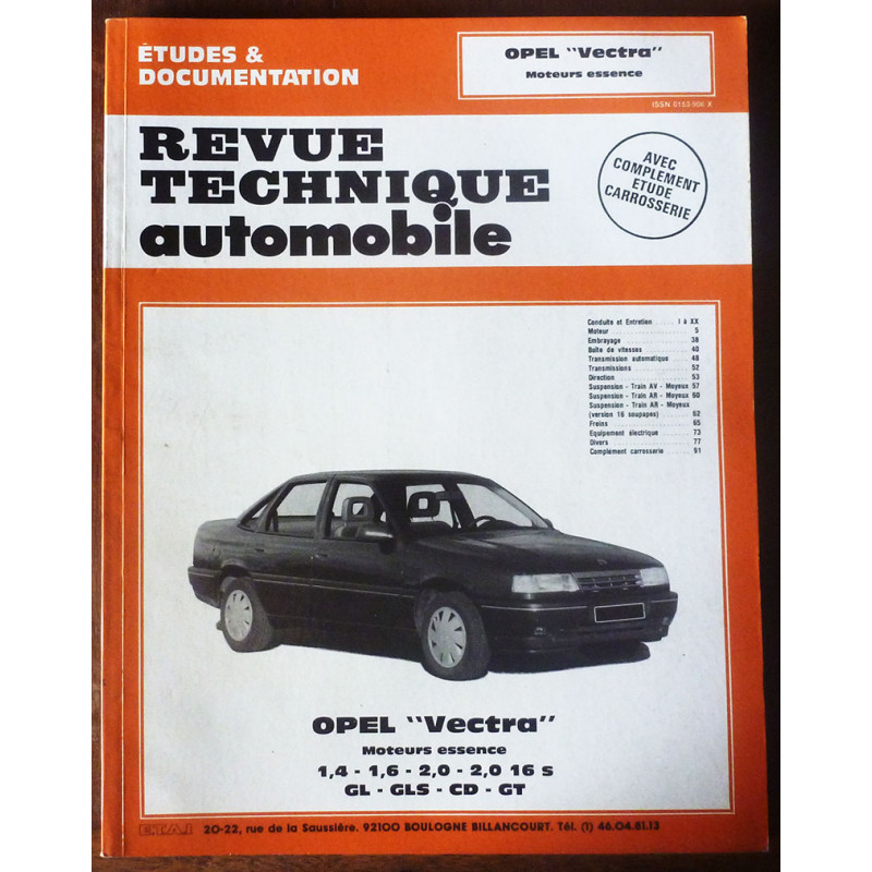 copy of Vectra A -95 Revue Technique Opel