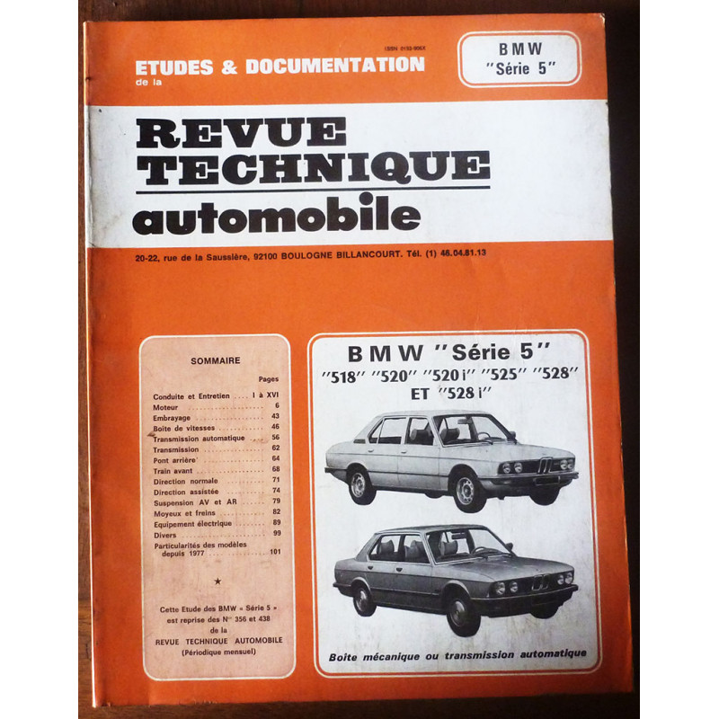 copy of Serie 5 - Revue Technique Bmw