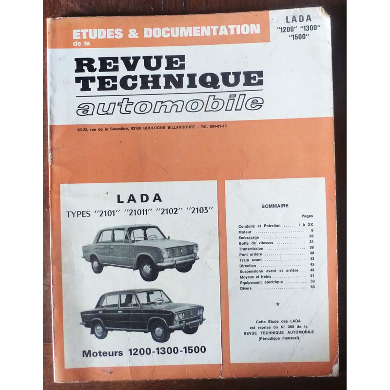 copy of 1200-1600  Revue Technique LADA