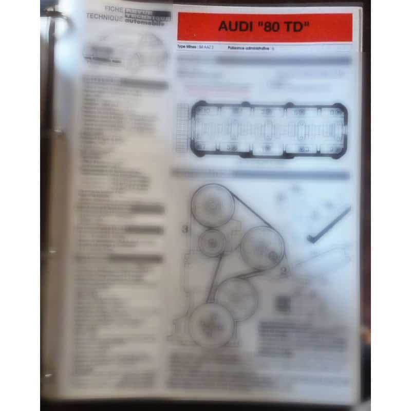 copy of 80 2.0E - Fiche Technique AUDI