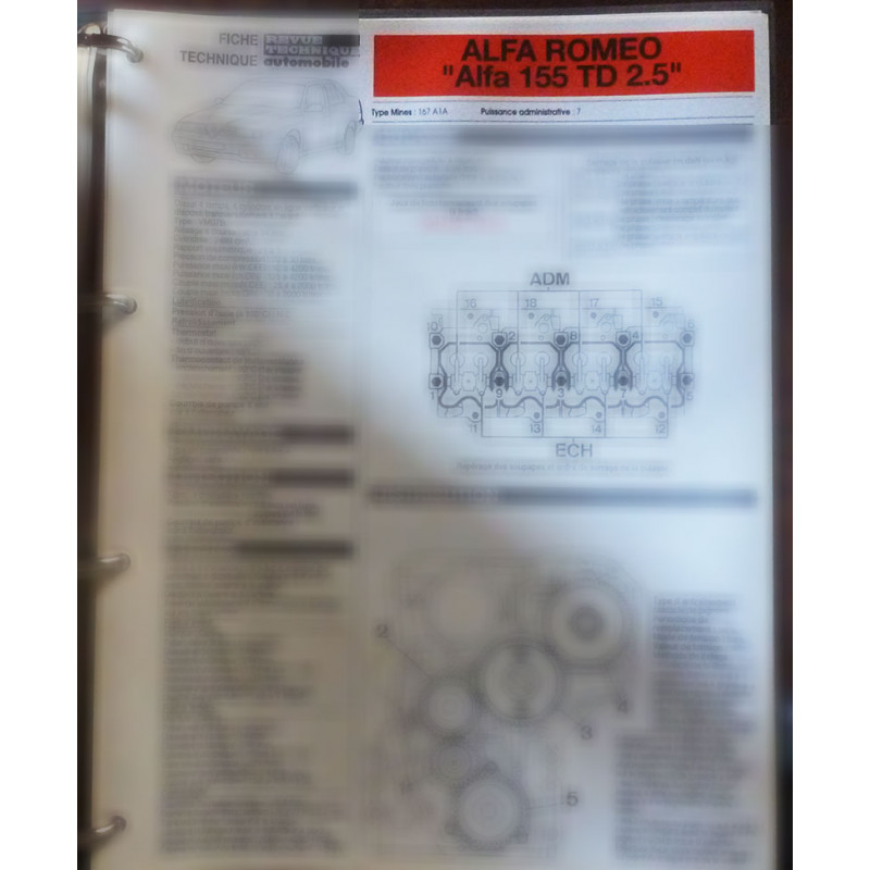 copy of 164 3.0 V6  Fiche Technique Alfa