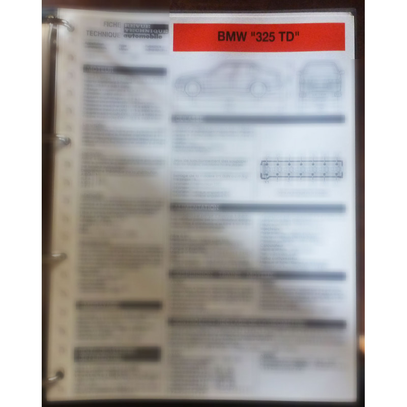 copy of 320i  dep. 91 '  Fiche Technique Bmw