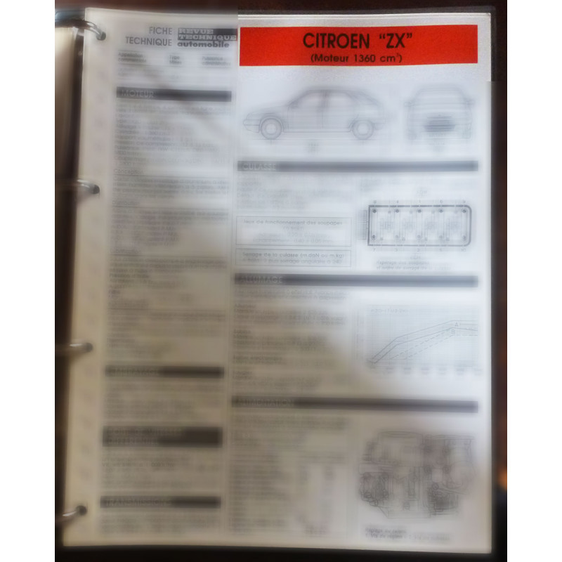 copy of ZX 1.9D - Fiche Technique Citroen