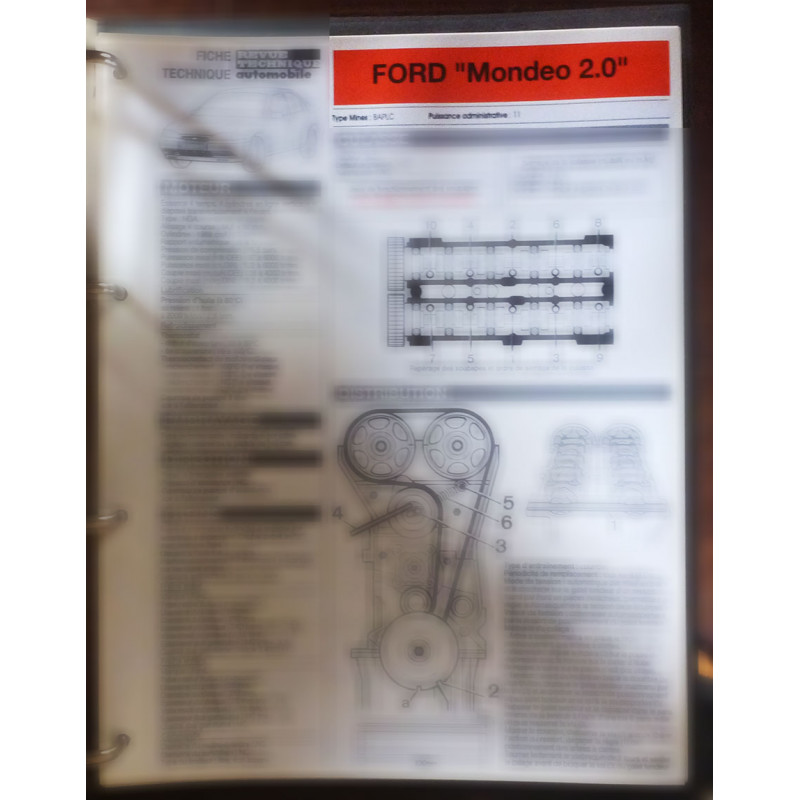 copy of Mondeo 1.8 -  Fiche Technique Ford