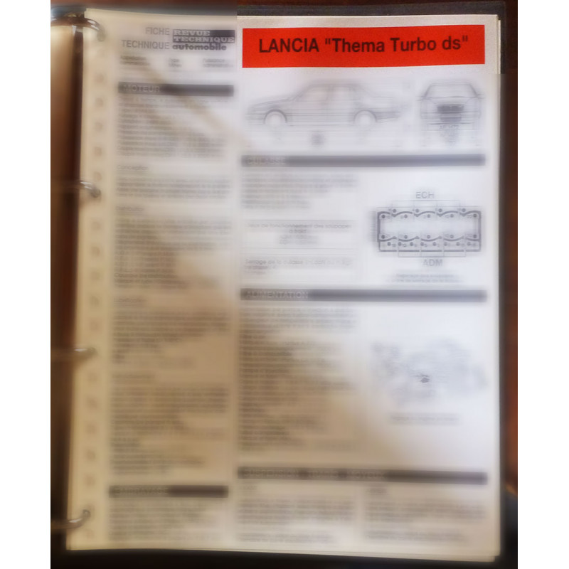 copy of Thema 2000 ie Fiche Technique Lancia