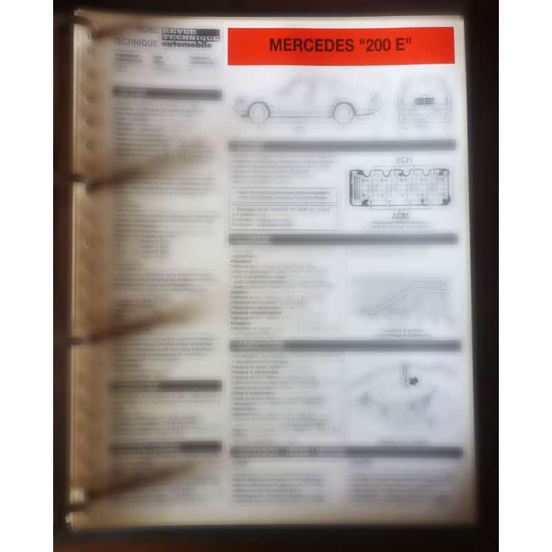 copy of 190E Fiche Technique Mercedes