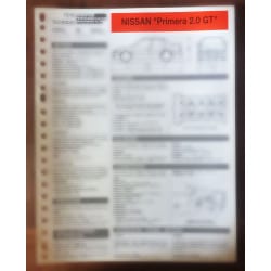 NISSAN PRIMERA 2.0 GT

Type: BCAP 10 E - SR 20 DE

Ref : FTRTA-NIS-PRIM20GT