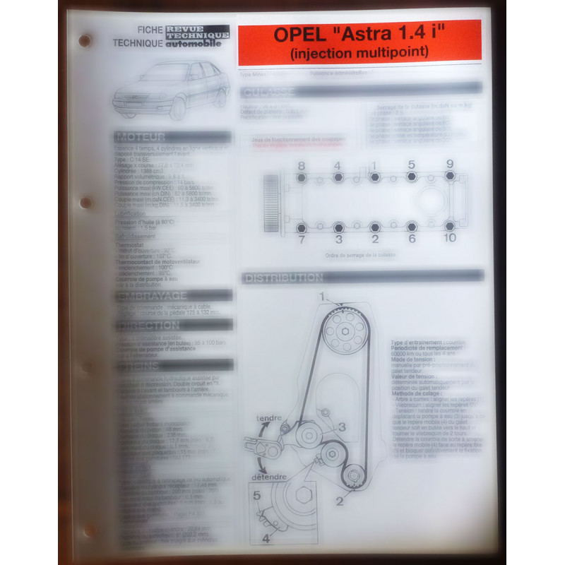 copy of Corsa 1.0l Fiche Technique Opel