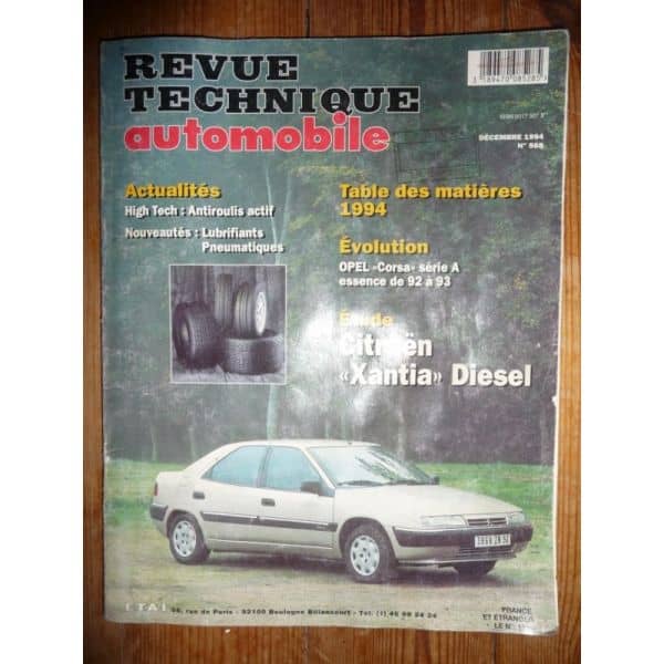 Xantia Die Revue Technique Citroen