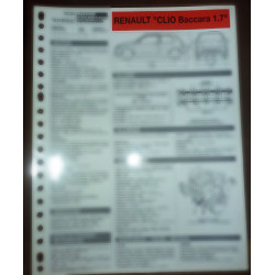 RENAULT Clio Baccara 1.7

Type: C57.405 - F2N 770

Ref : FTRTA-REN-CLIO-BAC17